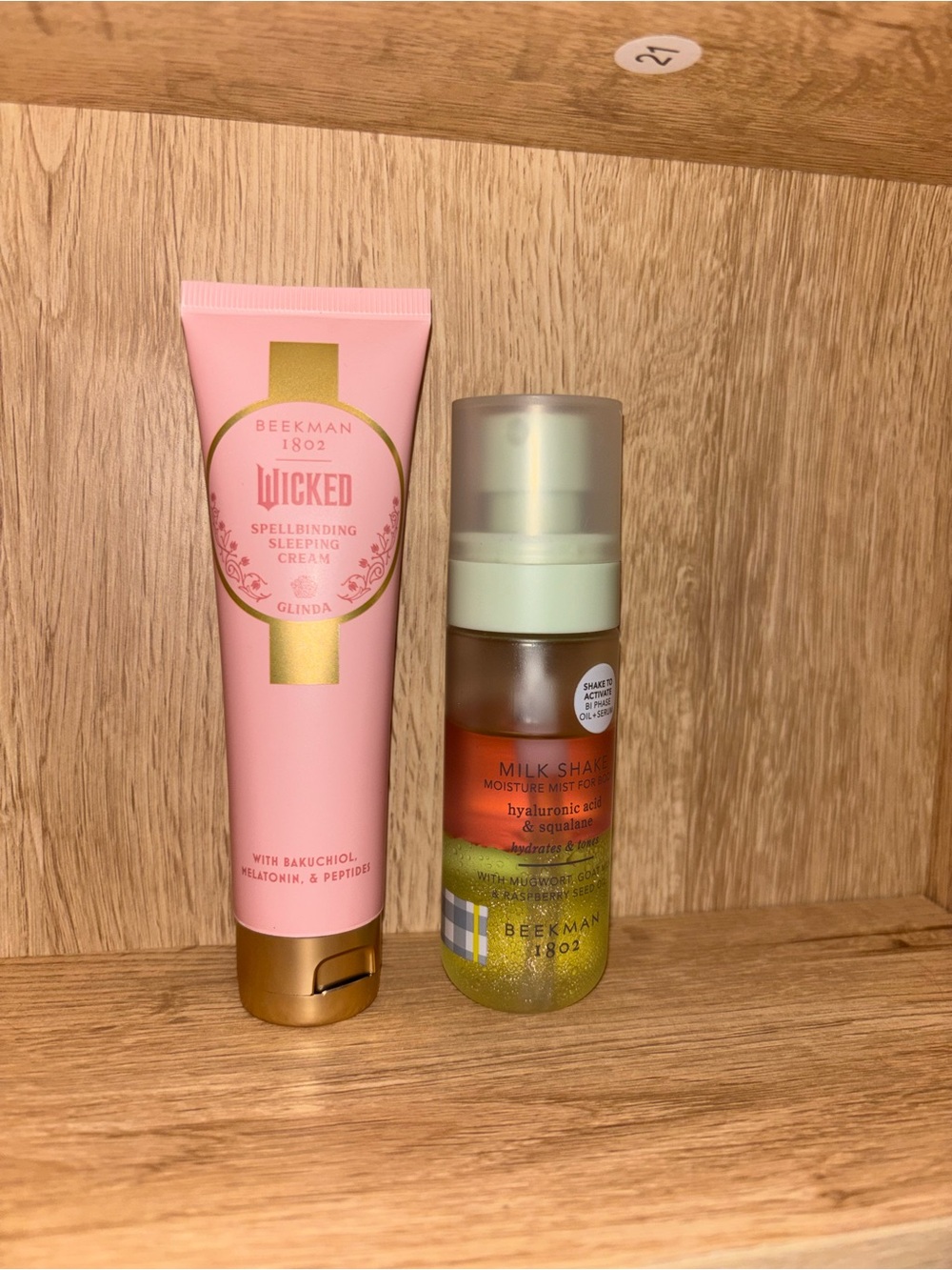 Beekman 1802 Pink Wicked Sleeping Cream & Green Milk_Shake Moisture Mist Duo